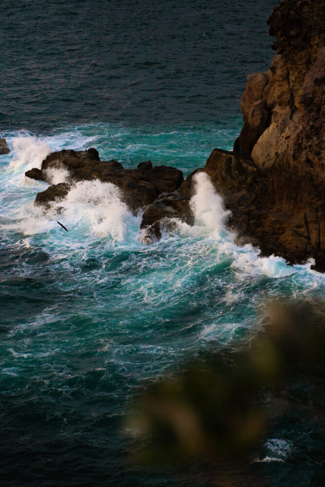 Waves on a rock